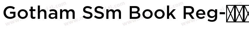 Gotham SSm Book Reg字体转换